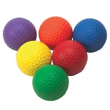 Golfbollar i skum | Inlärning & lek | 7,5 cm | 6-pack