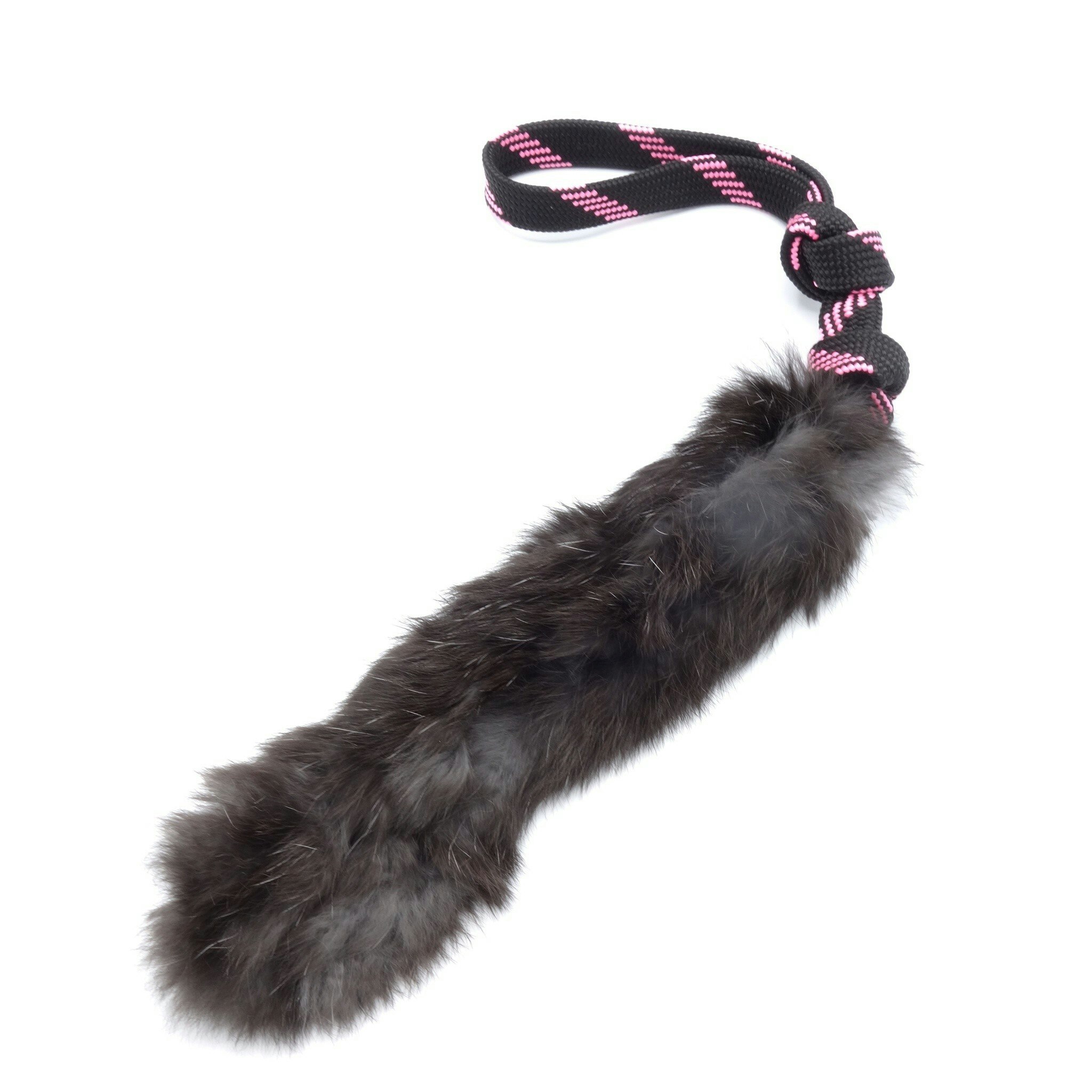 Belöningsleksak kaninskinn korthandtag 45cm