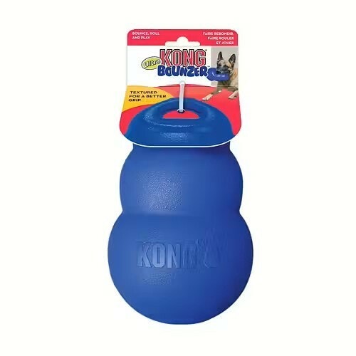 KONG Leksak Bounzer blå M 15cm