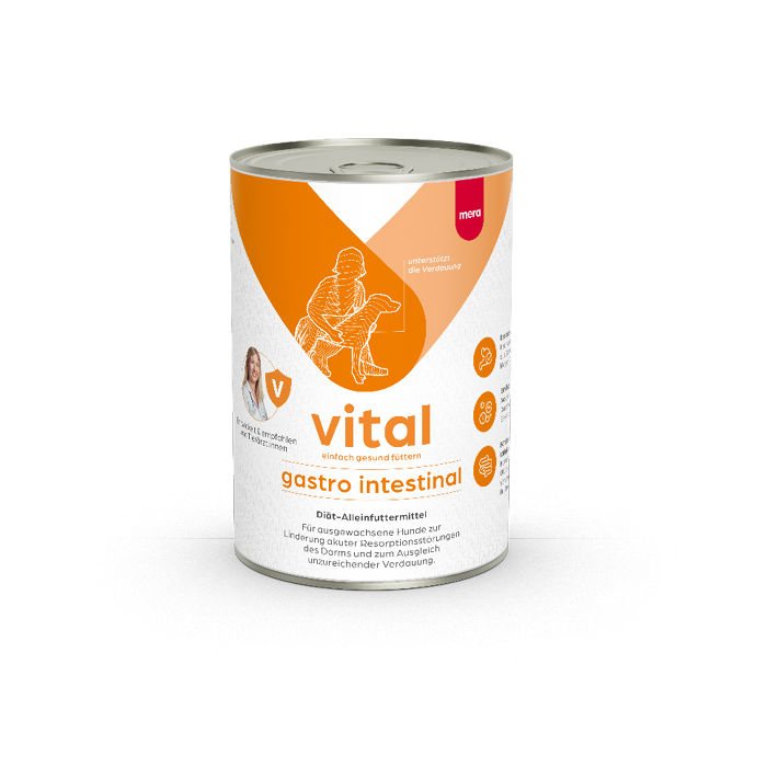 mera vital dog Gastro Intestinal 6 x 400 g – våtfoder