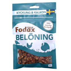 Fodax kyckling/ kalkon - 100% Naturligt godis från Sverige