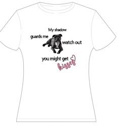 Källhagens unika staffe t-shirt (dam) olika motiv