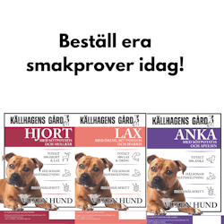 Smakprover från Källhagens gård - Hundfoder