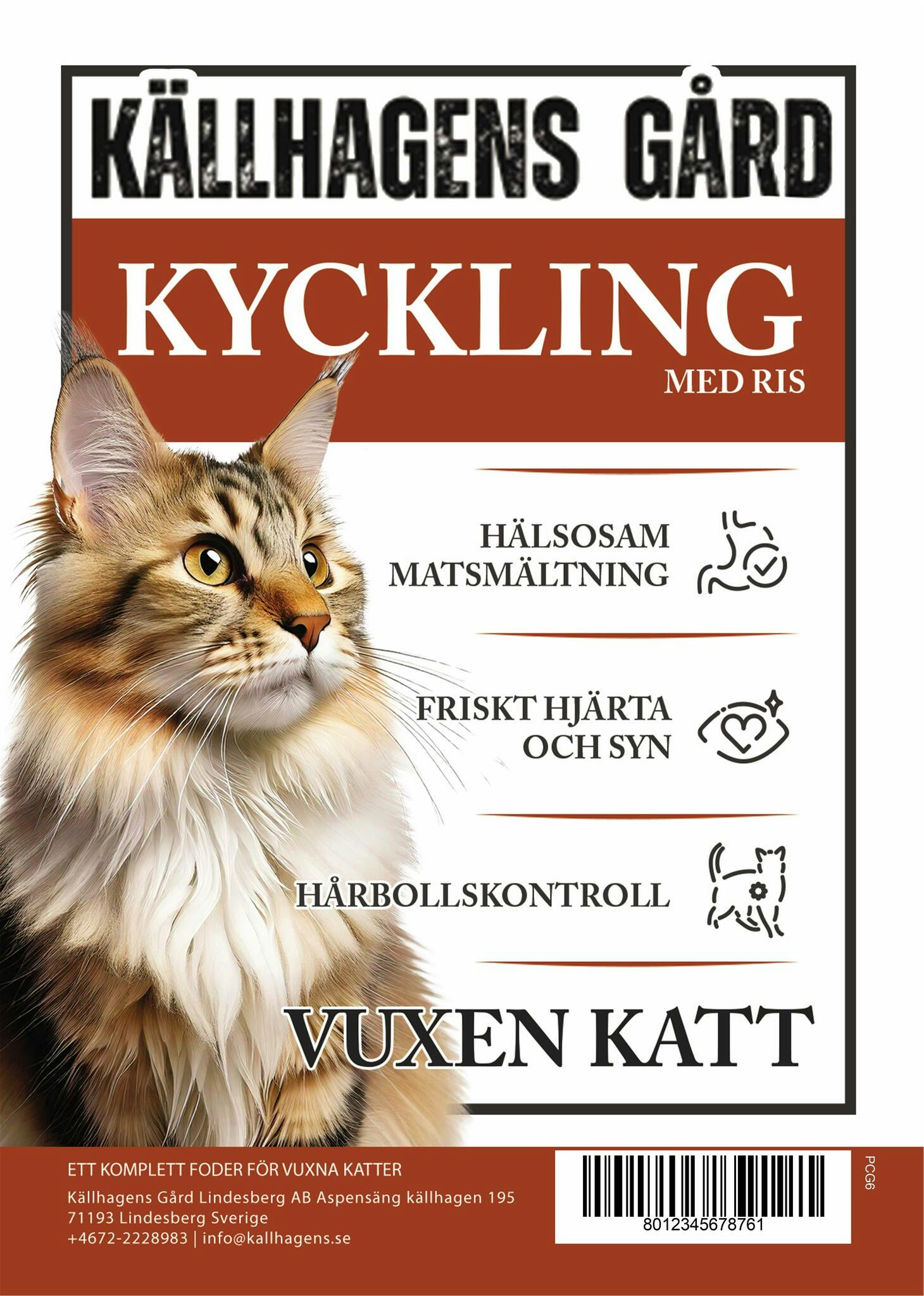 Källhagens gård - Kattfoder kyckling med ris