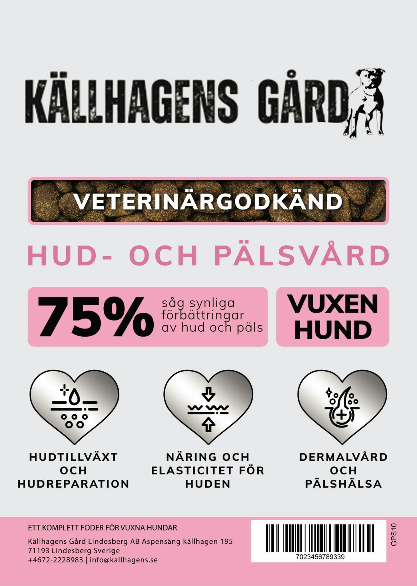 Källhagens gård hud och pälsvårds foder