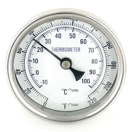 Termometer 47 mm, 1/2" MPT