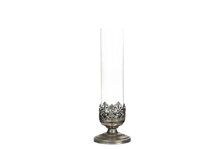 Ljuslykta Leah silver, 37 cm