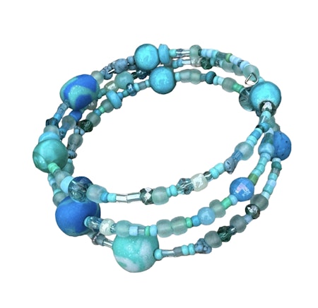 Armband spiral turqois