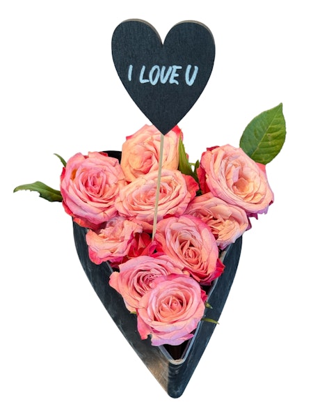 Blomsterpinne 2-pack hjärta