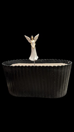 Ängel Shy 8 cm figur på pinne