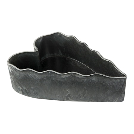 Hjärta kruka återanvänd plast 22x14,5x5,5 cm