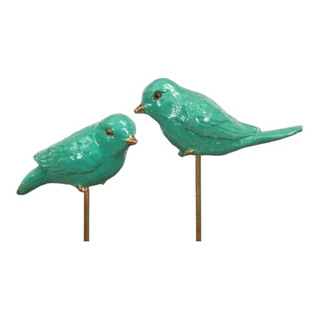 Turkos fågel stick, 6 cm