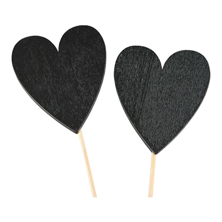 Blackboard stick hjärta, 6x4 cm