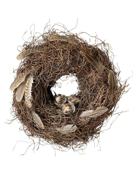Fågelbo beige, 5 cm