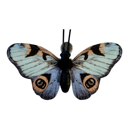 Fjäril clip Blue 8x4,6 cm