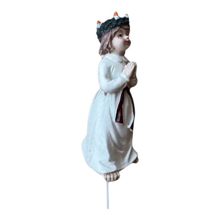 Lucia blomsterpinne 6,5 cm figur, pinne ca 10 cm