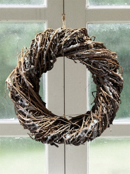 Lärkkrans med frost, 35 cm