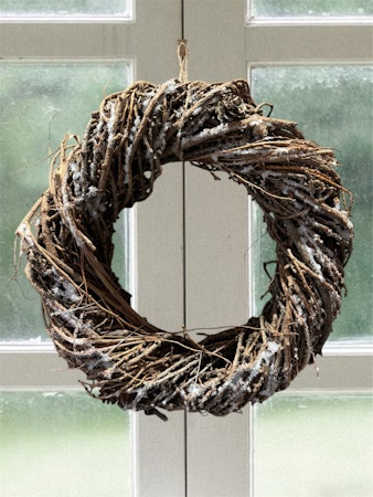 Lärkkrans med frost, 35 cm
