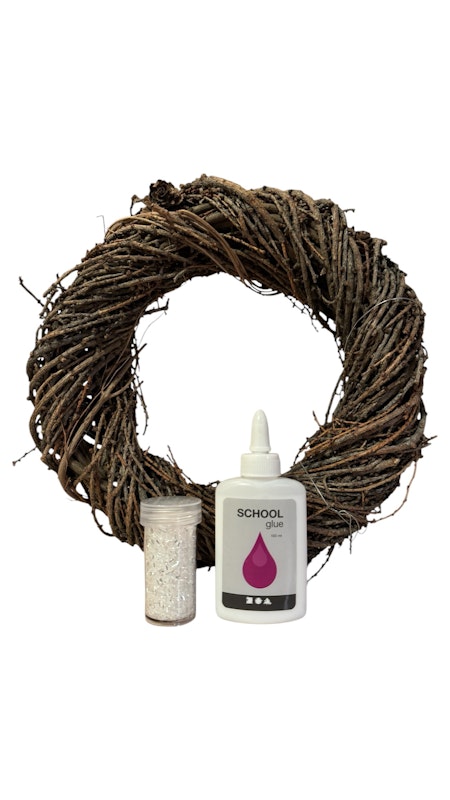 DIY krans med frost