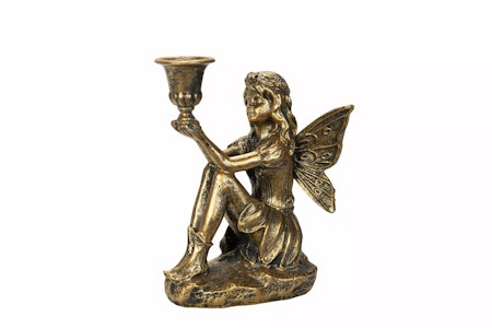Ljusstake Älva Liss Mässing 14x11x18cm