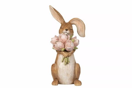 Hare Milly Blommor Poly 10,5x12,5x29cm