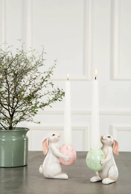 Ljusstake Hare Pistage Poly 11,5x7,2x14cm
