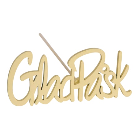 Glad Påsk Stick Gul 9x4cm