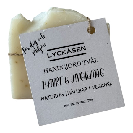Handgjord Tvål Avokado & Havre – Naturlig & Vegansk 30 g