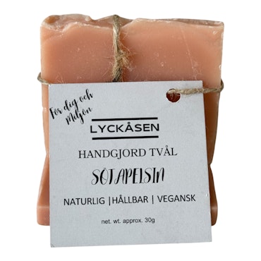 Handgjord Tvål Sötapelsin – Naturlig, Vegansk & Plastfri 30 g