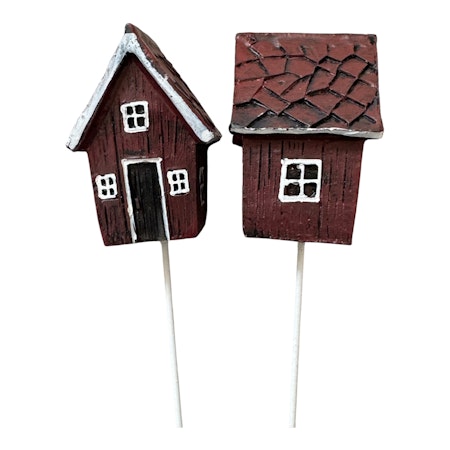 2 st Stugor Stick Röd,  3x4cm