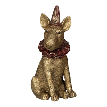 Hund Cirkus röd 10x12x22cm