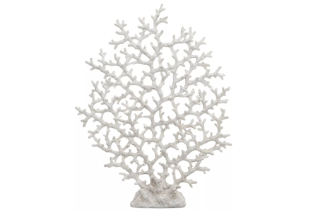 Korall Smal Vit Poly 34x2x46cm