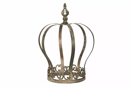 Krona Metall Grön 21,5x28,5cm