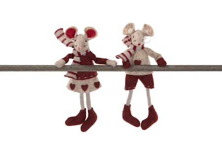 Musflicka magnet hand vinröd 16 cm