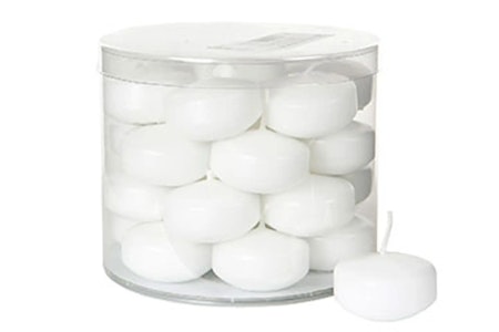 Flytljus Vit Ø5x3cm 10-pack