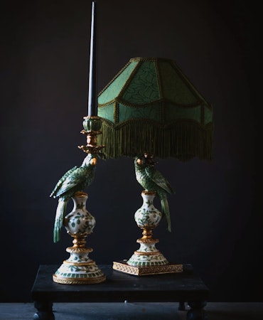 Lampfot Papegoja Grön 60cm
