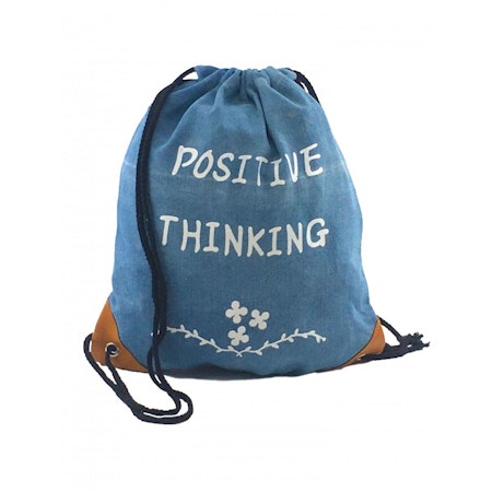 Gympapåse Jeans/Denim - 'Positive Thinking'