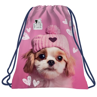 Cleo & Frank Gympapåse med Hund - Rosa och Charmig!