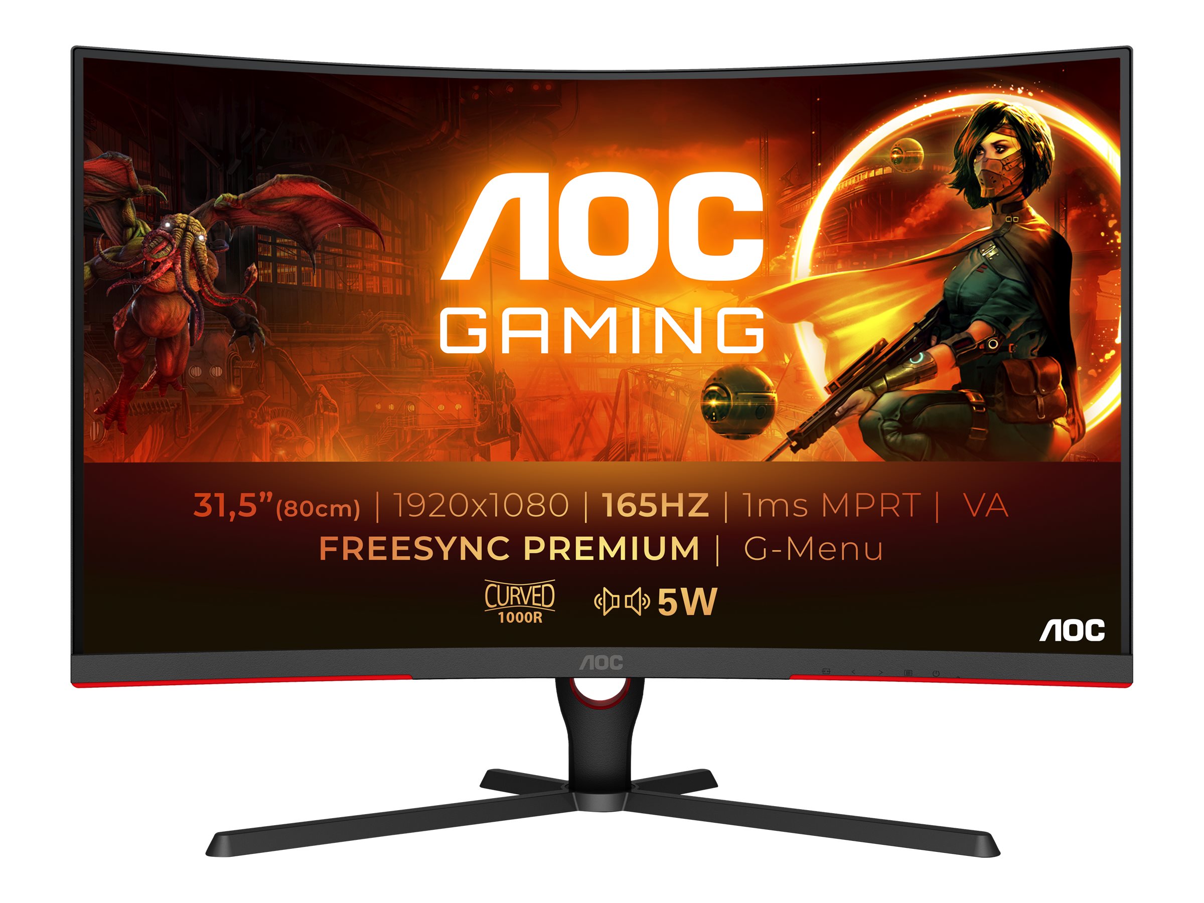 AOC Gaming C32G3AE BK 32 1920 x 1080 HDMI DisplayPort 165Hz