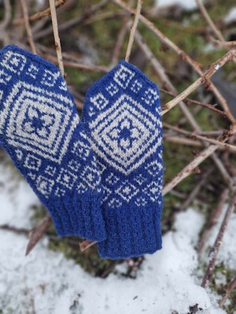 Hidden flower mitts