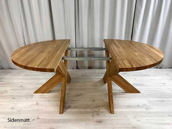 Kopia Runda matbord i ek med 1-3 iläggsskivor - Sörbins