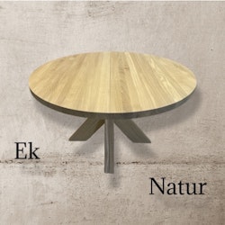 Ek Natur. Runt bord 100-160 med iläggsskivor