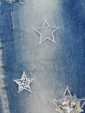 Glamorøs jeans fra Place du Jour - med broderte stjerner