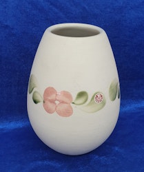 Gabriel vas i keramik dekor rosa blommor