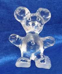 Glas nalle Bargdala Sweden.