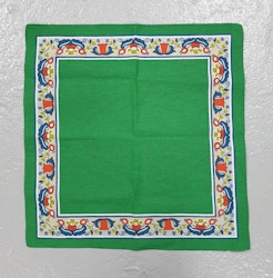 Grön allmoge duk 48x48 cm