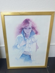 Sara Moon Tjej i jeans och jeansjacka