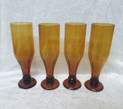 Älghults glasbruk En hel öl glas 4 st