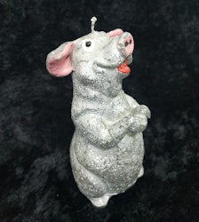 Ljus format som en gris i silver