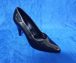 svart porslins pumps